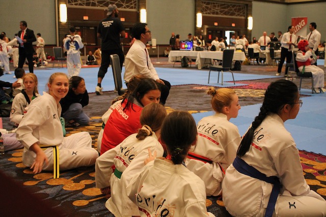 Students participating in competitions